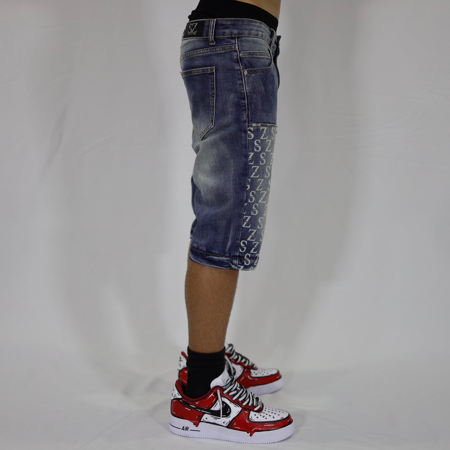 Blue flare jeans