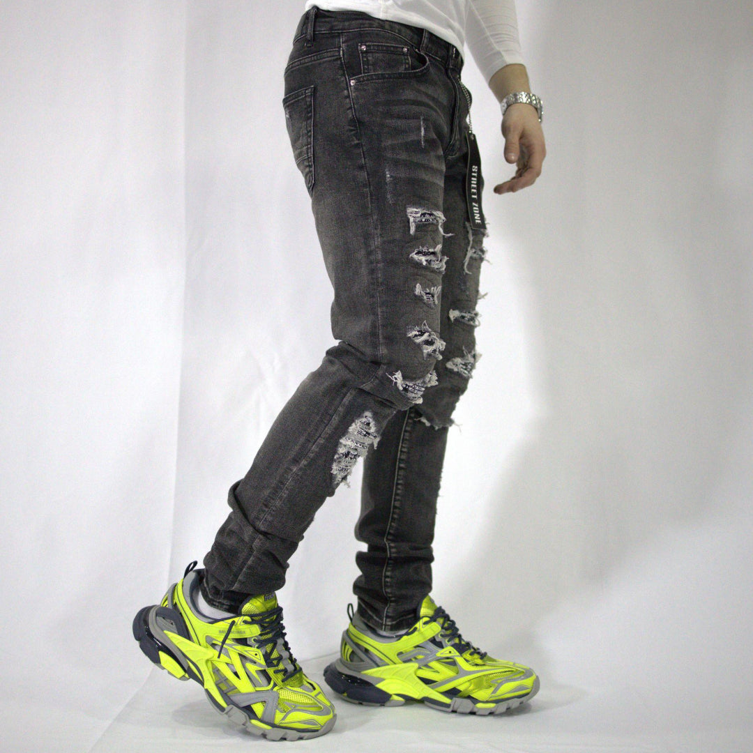 BANDANA GRAY JEANS