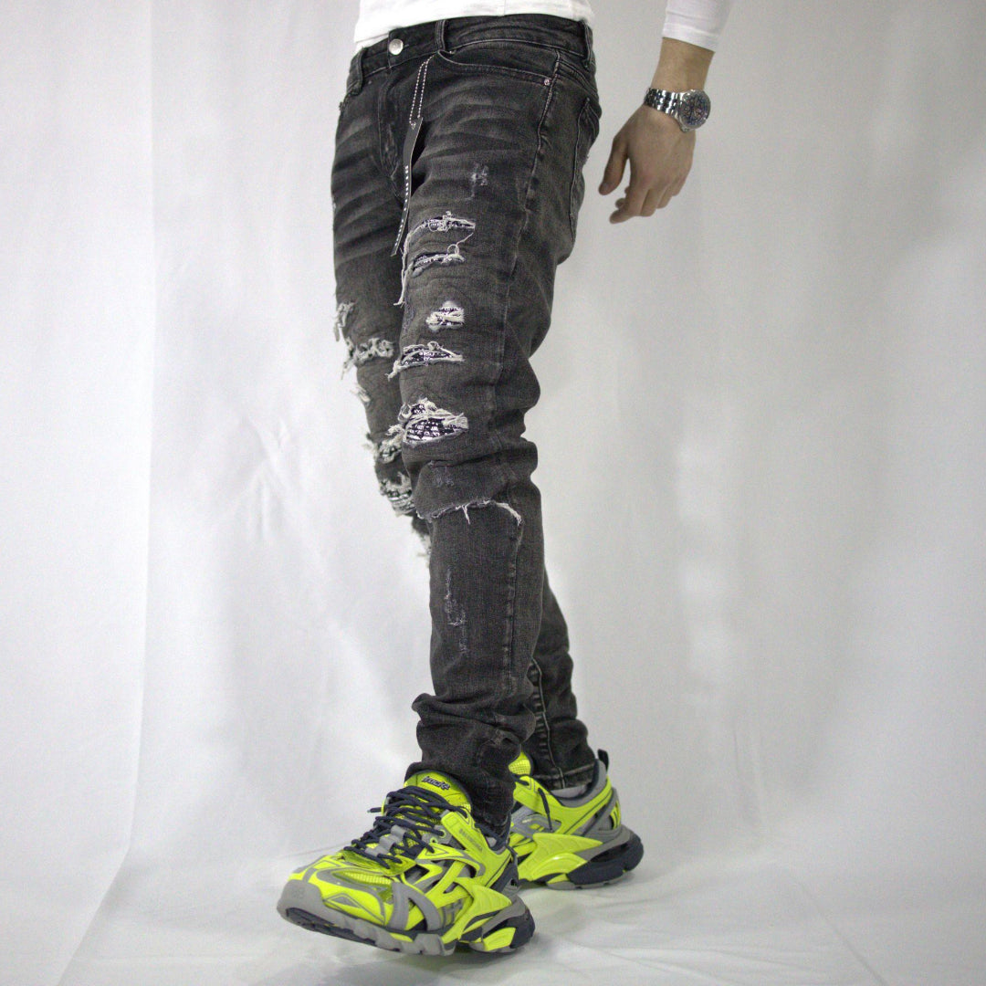 BANDANA GRAY JEANS