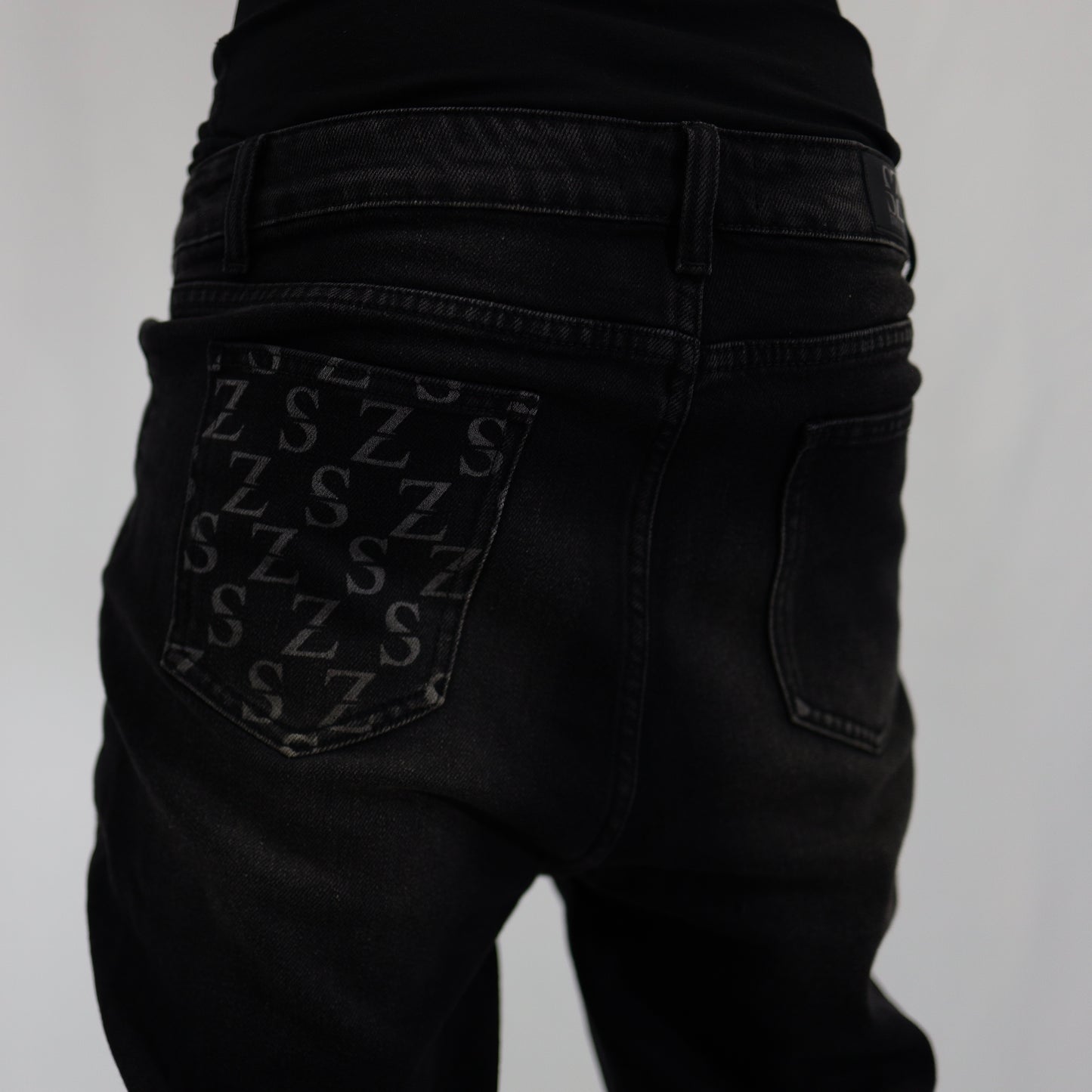 Black flare jeans