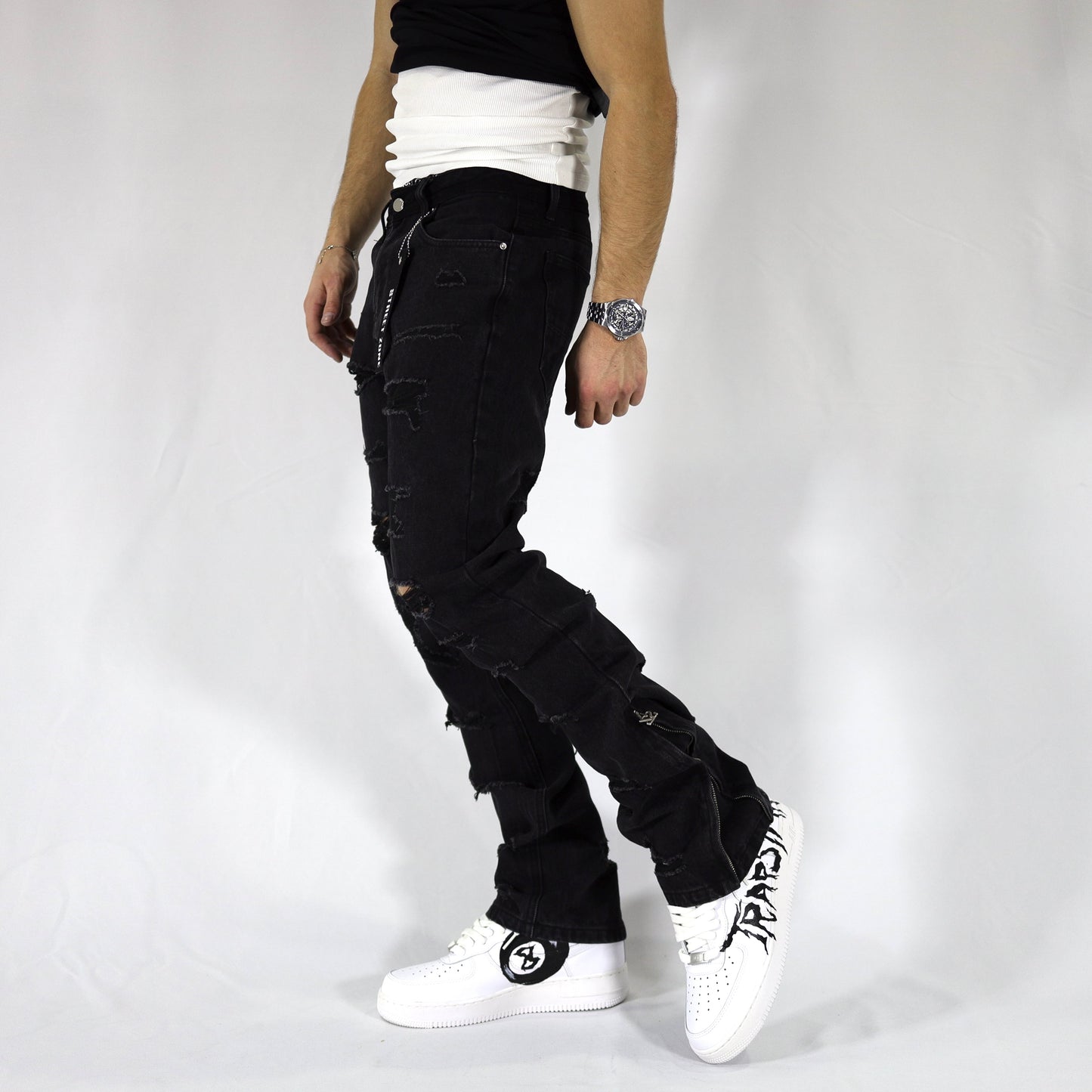 Black Distressed jeans