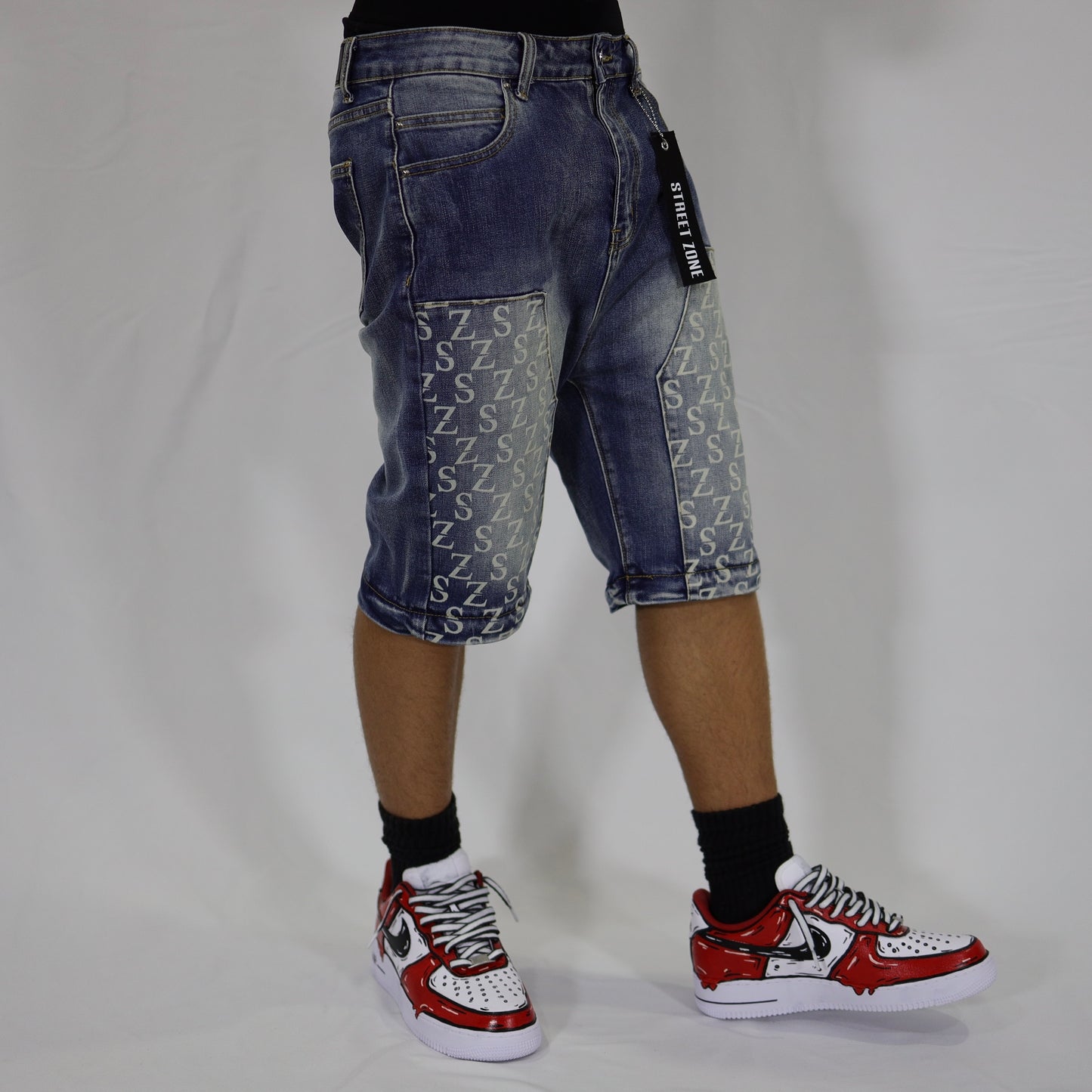 Blue flare jeans