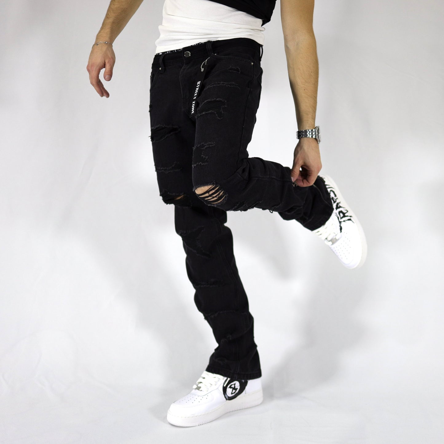 Black Distressed jeans