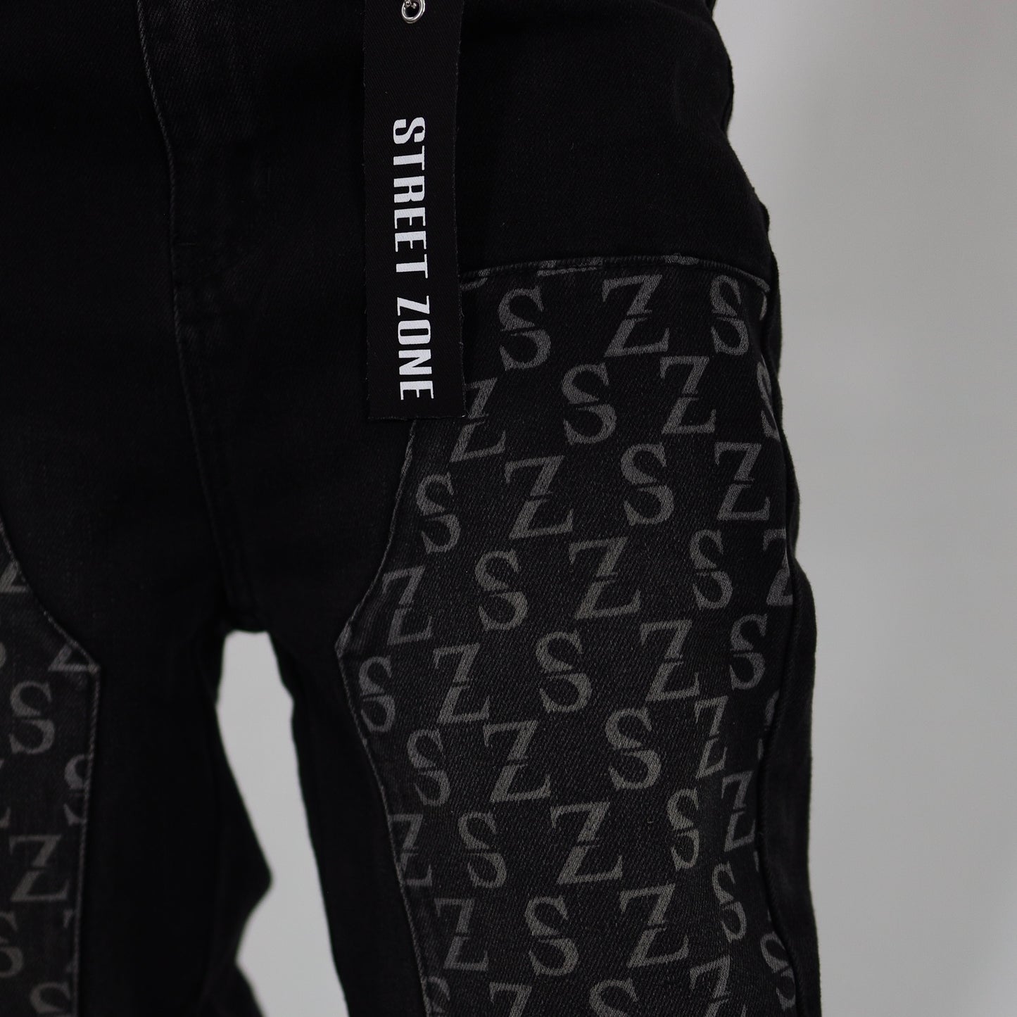 Black flare jeans