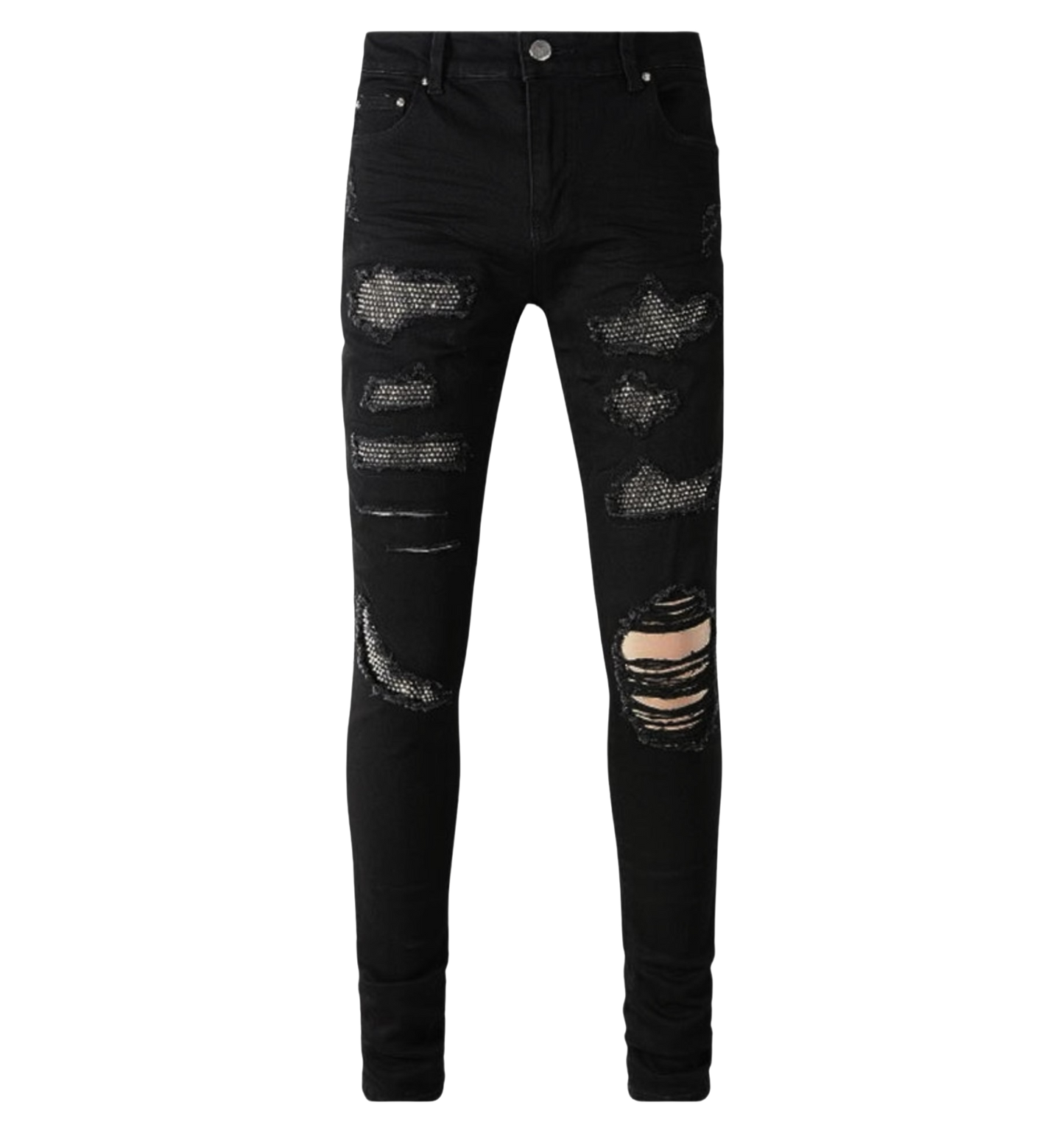 BLACK SWAROVSKY JEANS