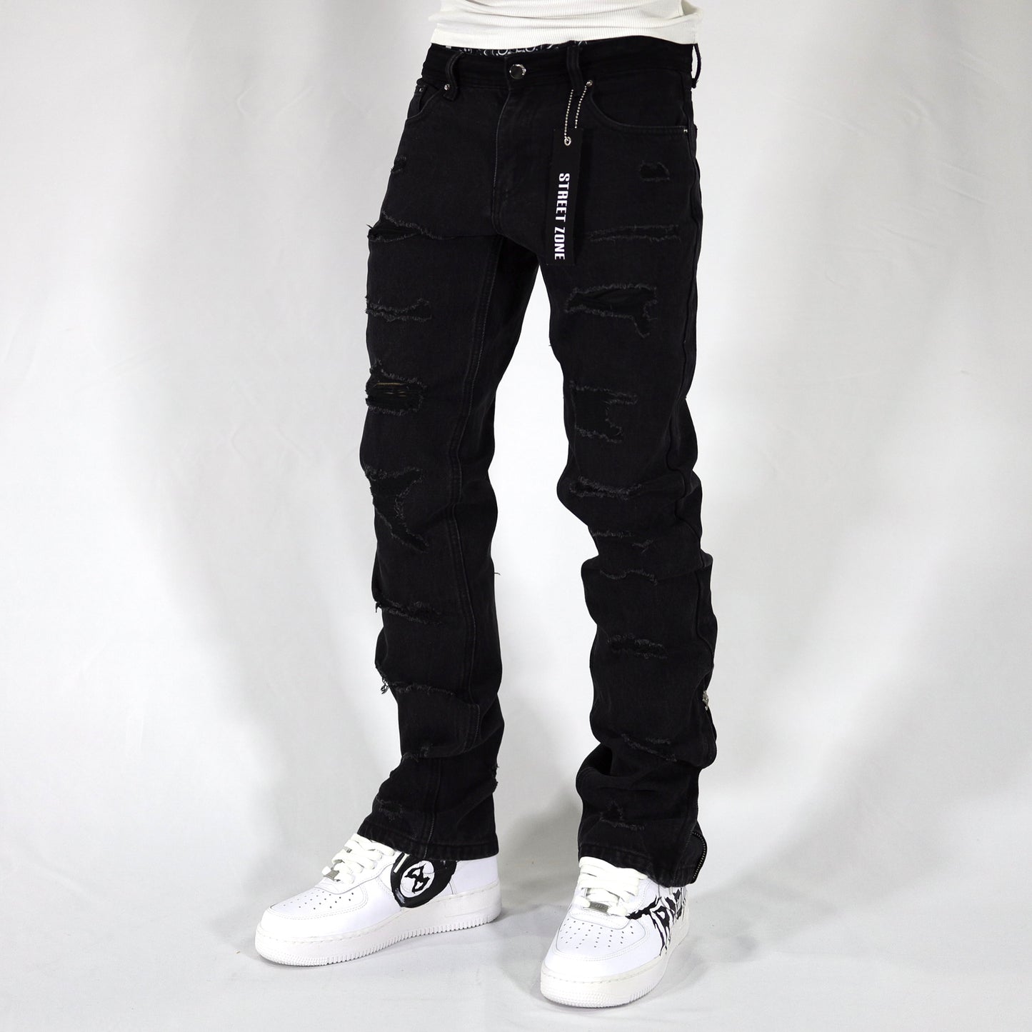 Black Distressed jeans