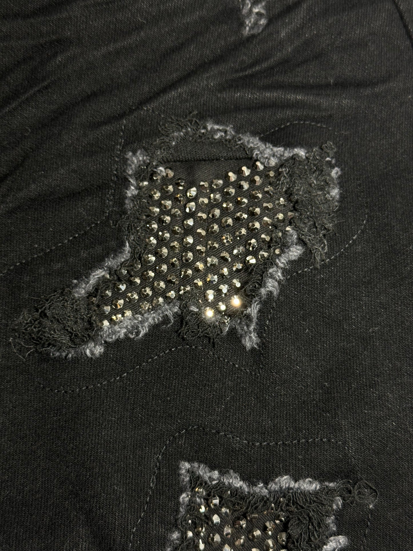 BLACK SWAROVSKY JEANS