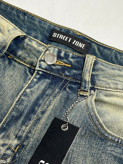 STREET ZONE ORANGE FLARED JEANS