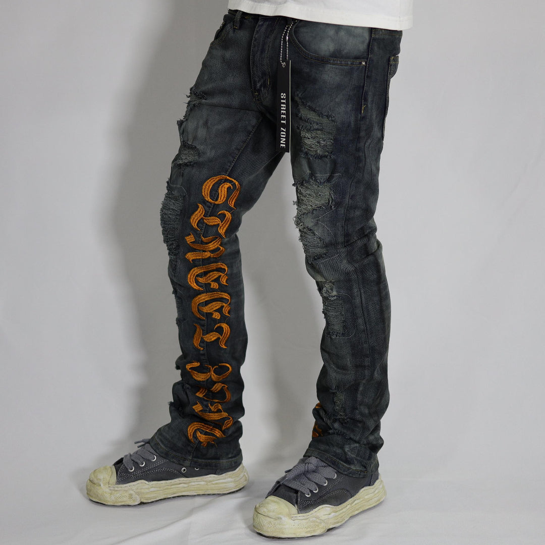 BLACK FLARED JEANS