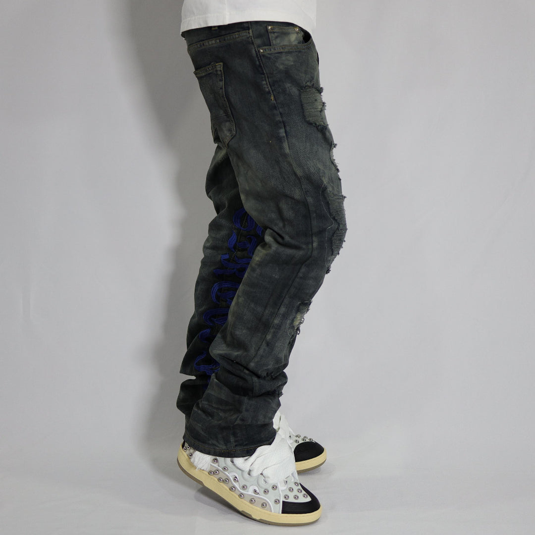 BLACK FLARED JEANS