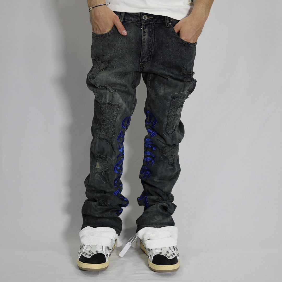 BLACK FLARED JEANS
