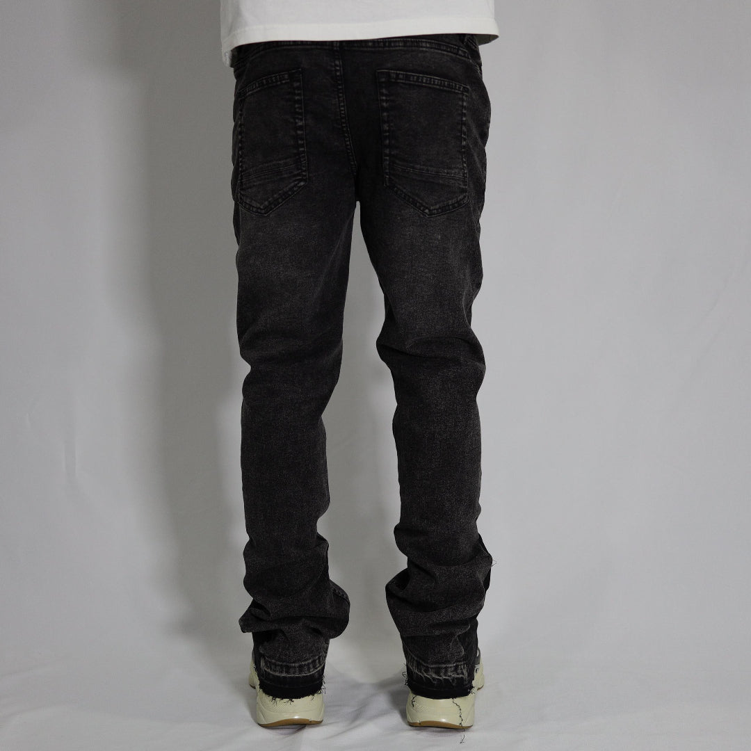 GRAY FLARED JEANS