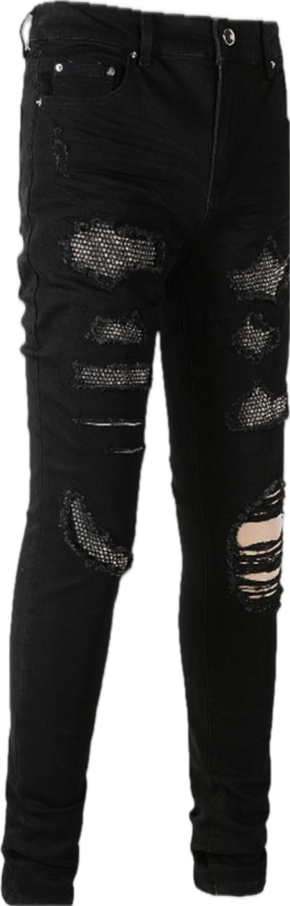 BLACK SWAROVSKY JEANS